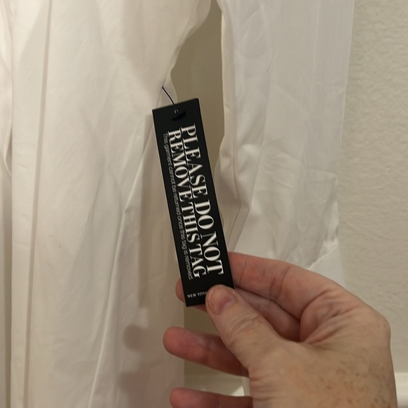 New York & Co. Fitted shirt dress size M. White - Picture 3 of 6